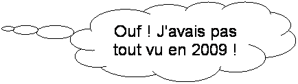 Penses: Ouf ! J'avais pas tout vu en 2009 !
