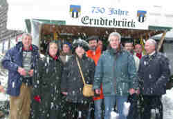 Les Baladins affrontent la neige pour prparer le voyage en Allemagne...